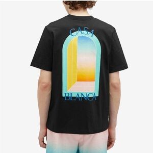 Casablanca Men's L'Arc Colore T-Shirt in Black